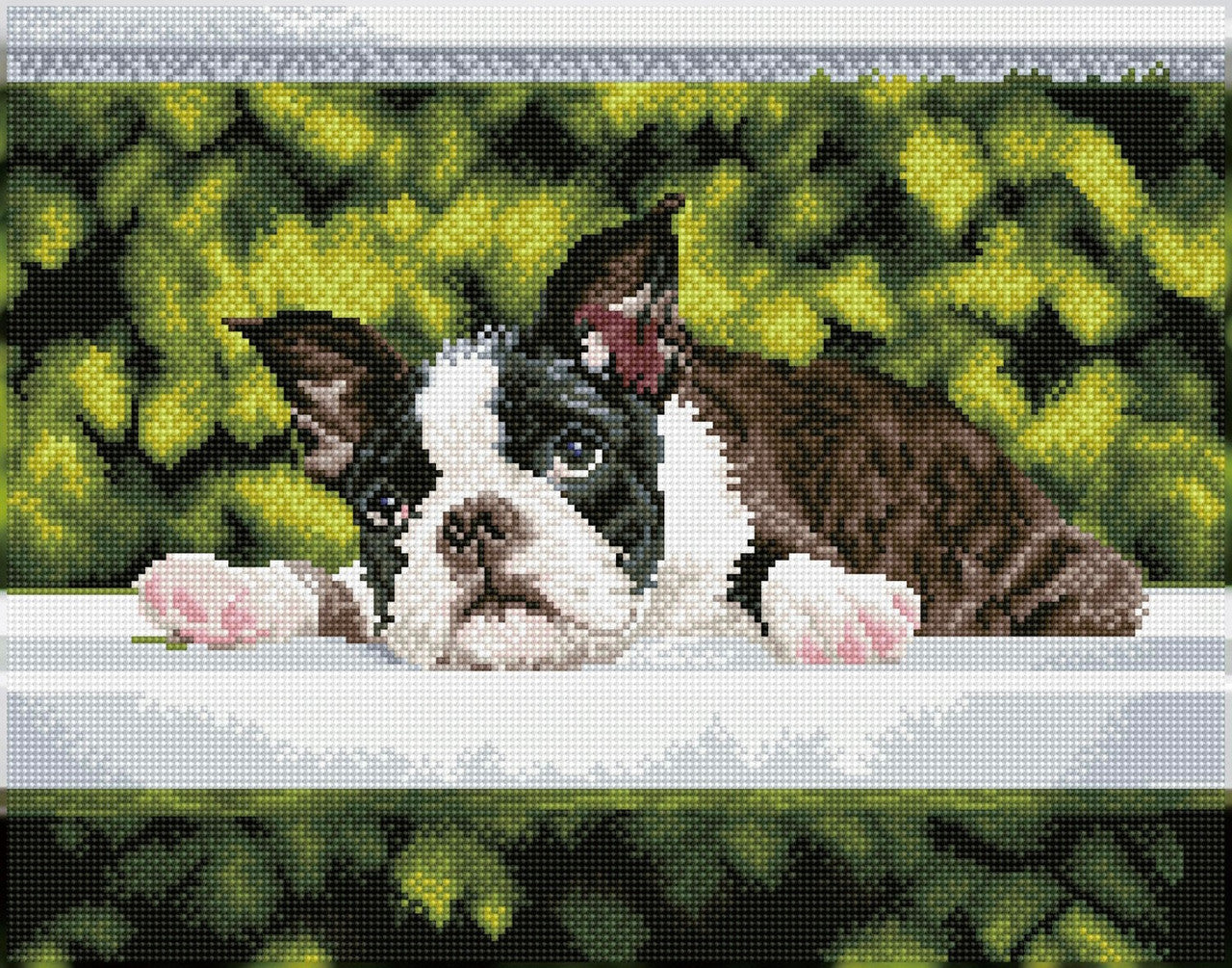 Diamond Dotz-VIERKANTEN Boston Blues